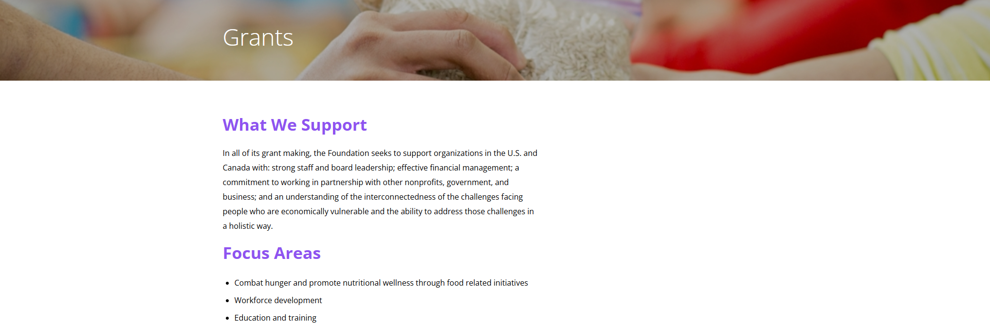 Nonprofit grant proposal overview document visuals