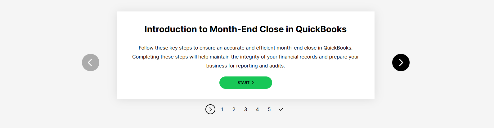 QuickBooks course storyboard and module structure